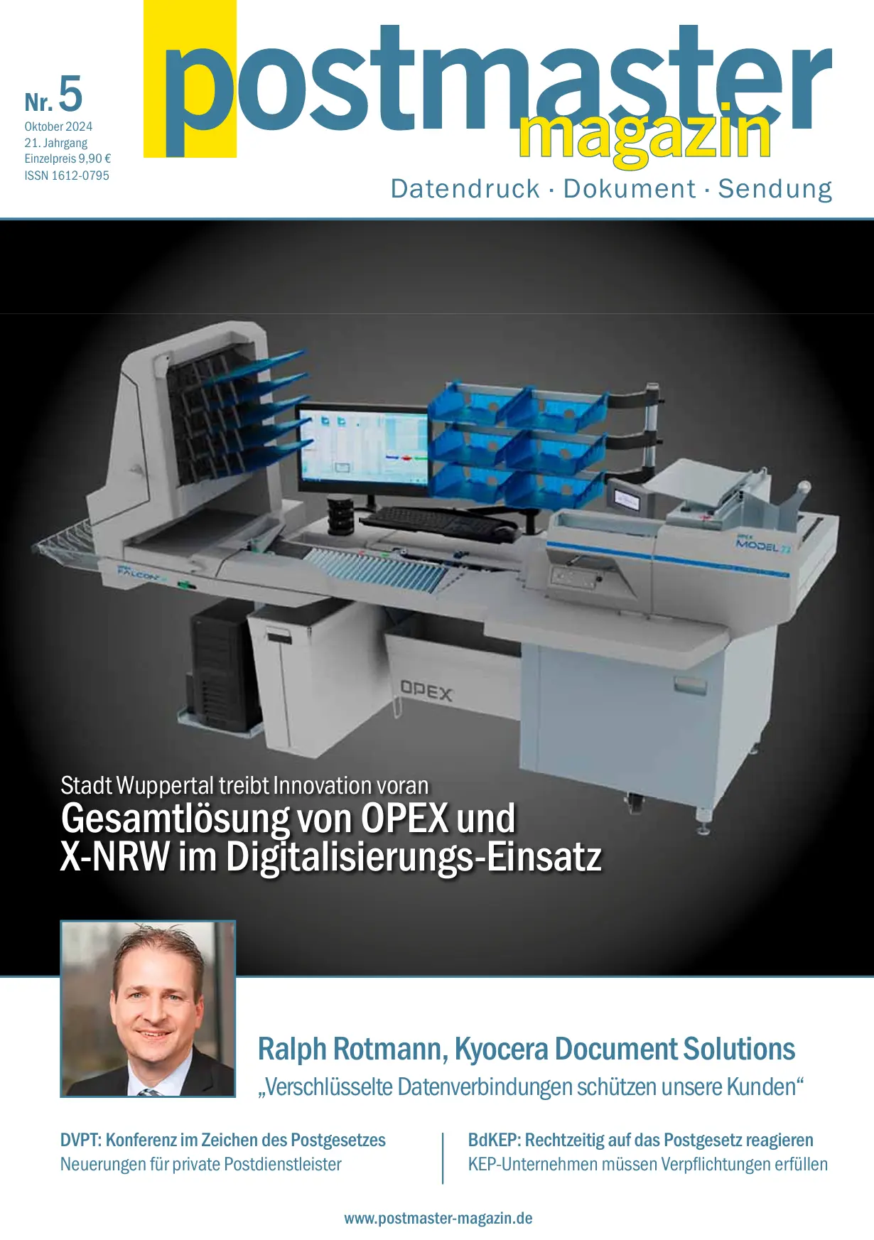 Postmaster-Magazin 5/2024 Titelseite